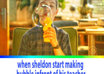 Young Sheldon Season 4 Episode 8 | when sheldon start making bubble infront of his teacher