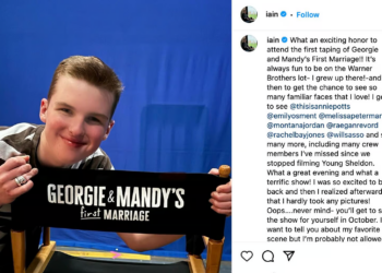 Young Sheldon star appears on Georgie & Mandy spinoff set – but they’re not in it